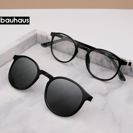 RS006 Sunglasses with degree female polarized magnetic clip set glasses myopia glasses plus sunglasses male fashion