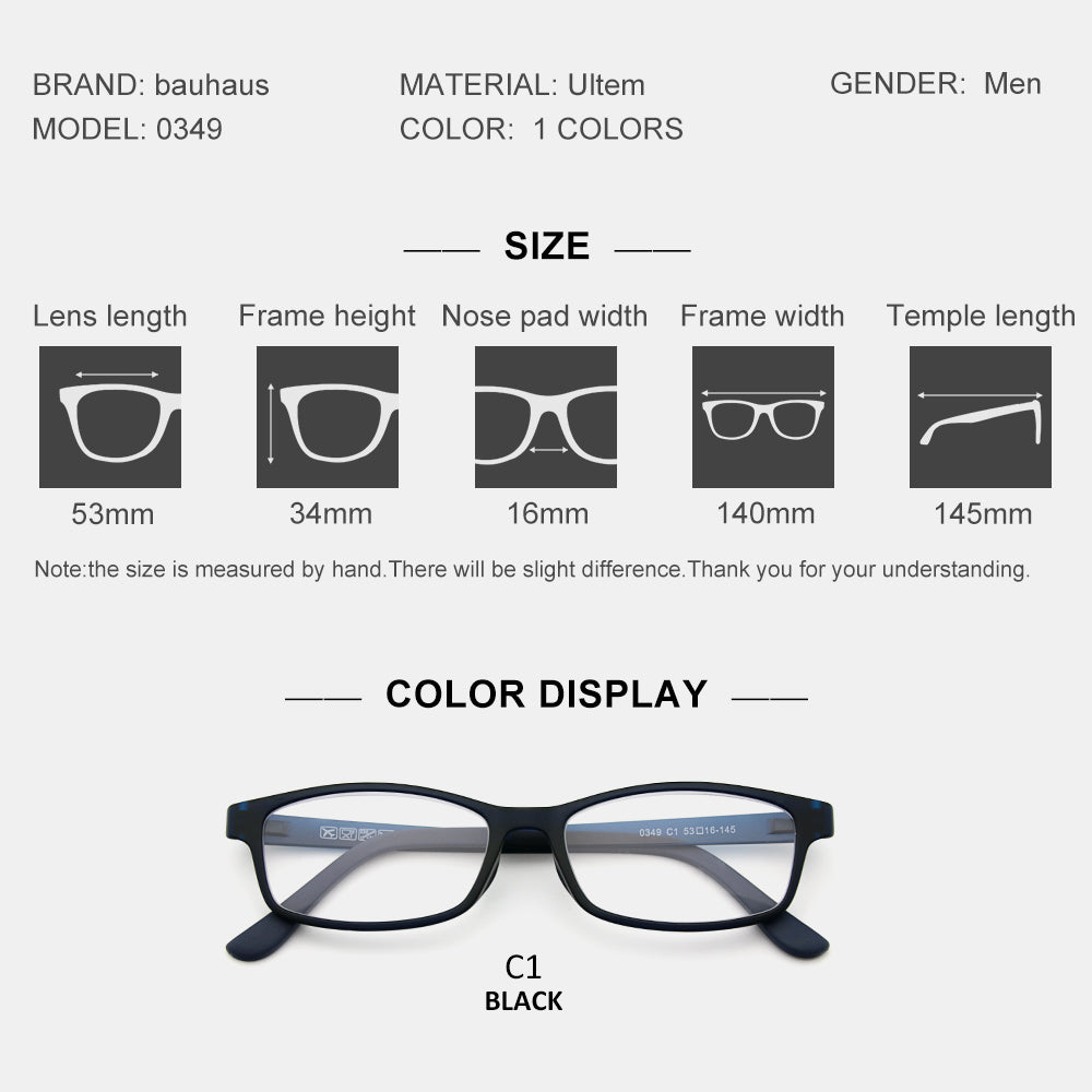 0349 Reading Glasses With Case Men Women Telescopic Presbyopia Eyeglasses Includes Glasses Case +1.0~+3.5