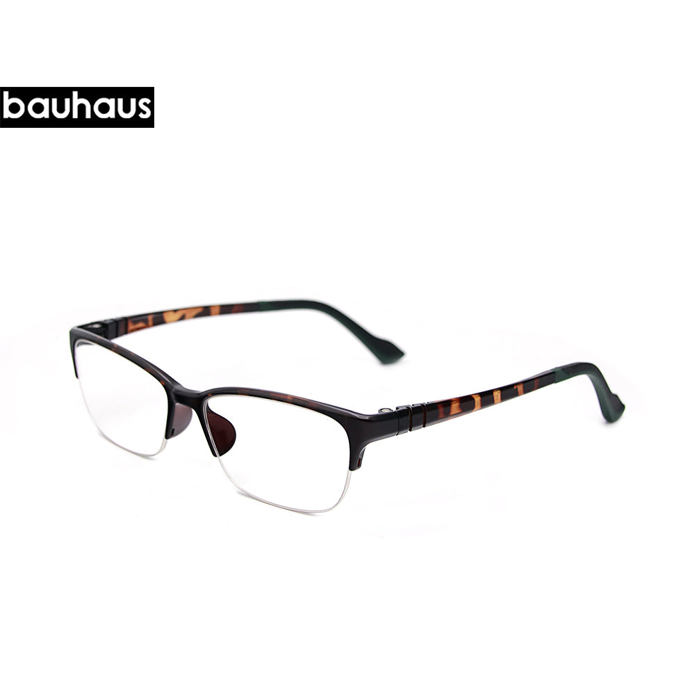 2082 lassic Business Eyeglasses Men Fashion Glasses Frames Myopia Half Rimless Optical Eyeglasses Frame Brand