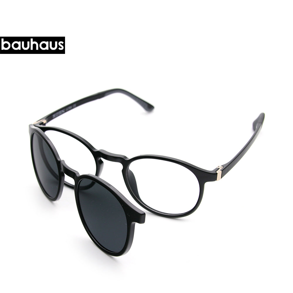 RS006 Sunglasses with degree female polarized magnetic clip set glasses myopia glasses plus sunglasses male fashion