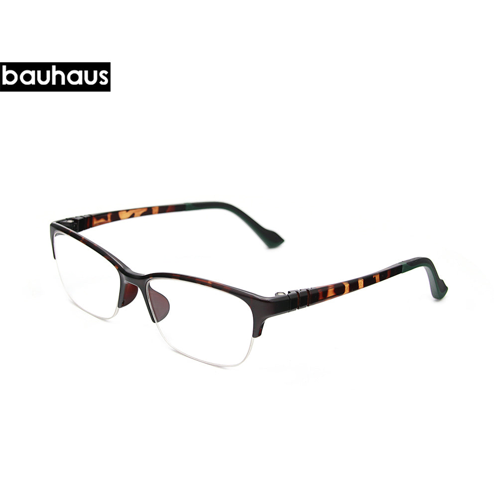 2082 lassic Business Eyeglasses Men Fashion Glasses Frames Myopia Half Rimless Optical Eyeglasses Frame Brand