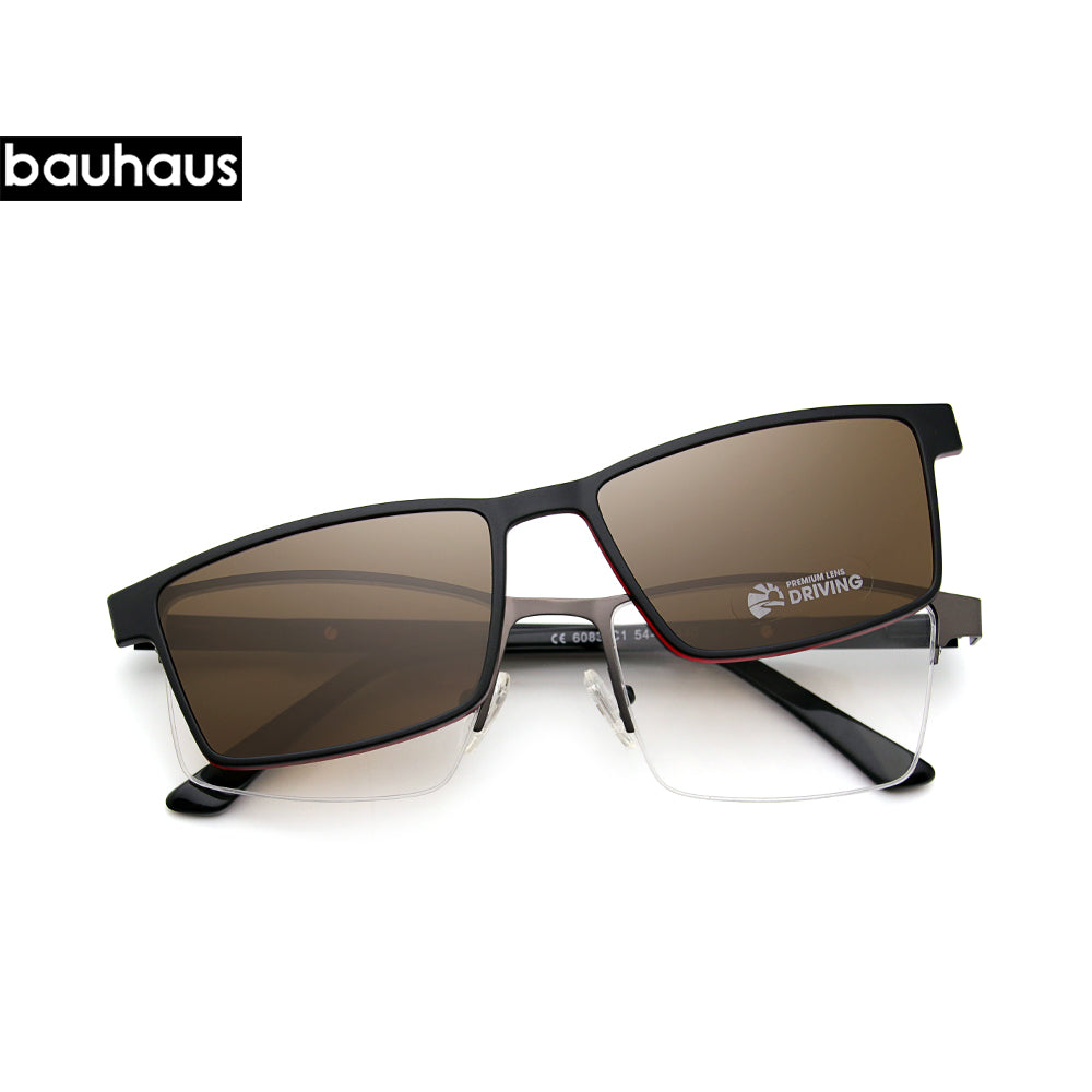 6083 Optical Glasses Frame Men Polarized Magnet Clip On Sunglasses Men Myopia Prescription Eyeglasses Frame Transparent Eyewear