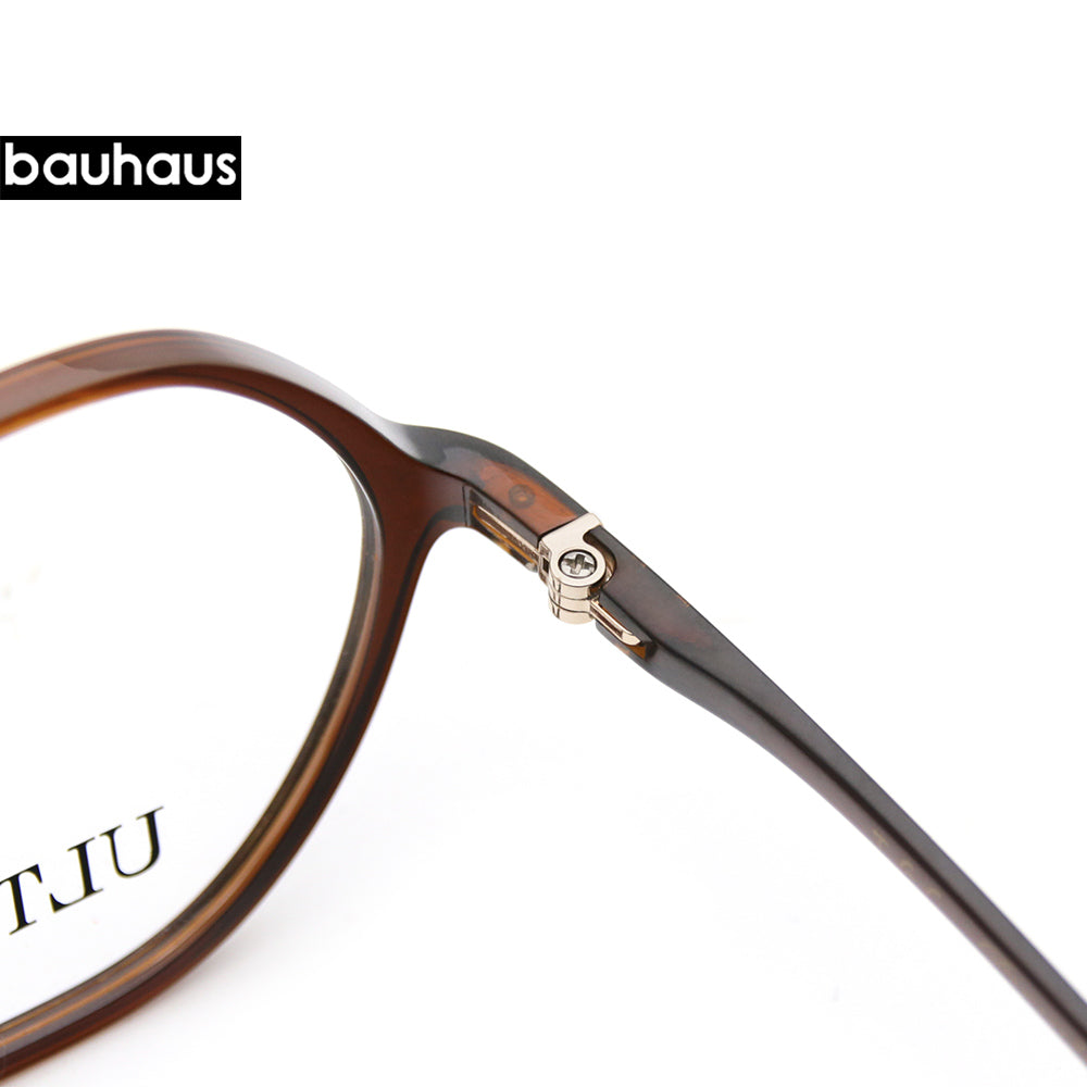 FKU0025 Fashion Round Glasses Frame Women TR90 Urltralight Optical Prescription Eyewear Men Vintage Myopia Eyeglasses