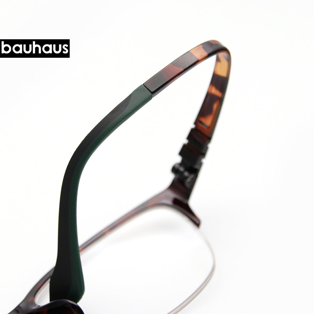 2082 lassic Business Eyeglasses Men Fashion Glasses Frames Myopia Half Rimless Optical Eyeglasses Frame Brand