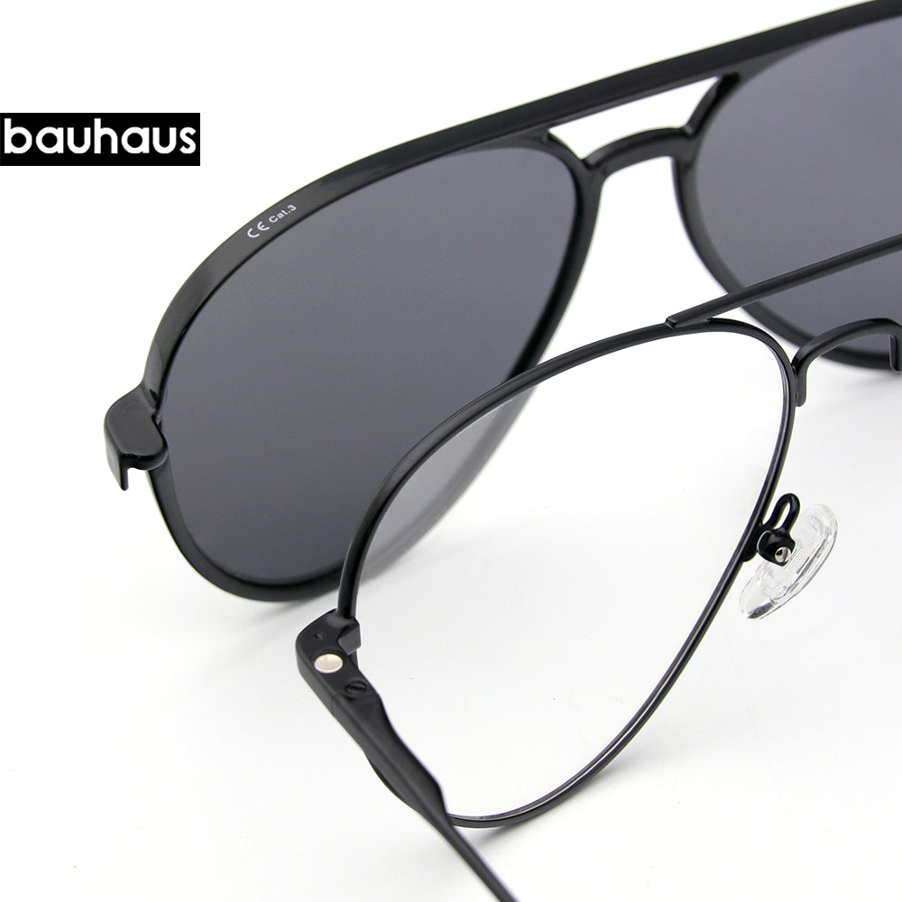 X207 Sunglasses for Men Polarized Sun Glasses Travel Eyewears Classic Pilot Goggle with UV 400 Protection