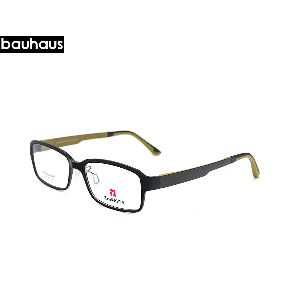 2000 Ultra Light Fashion TR90 Super Flexible Pure Titanium Comfortable Square Optical Prescription Glasses Frame Men