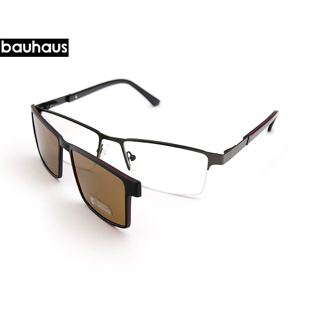 6083 Optical Glasses Frame Men Polarized Magnet Clip On Sunglasses Men Myopia Prescription Eyeglasses Frame Transparent Eyewear