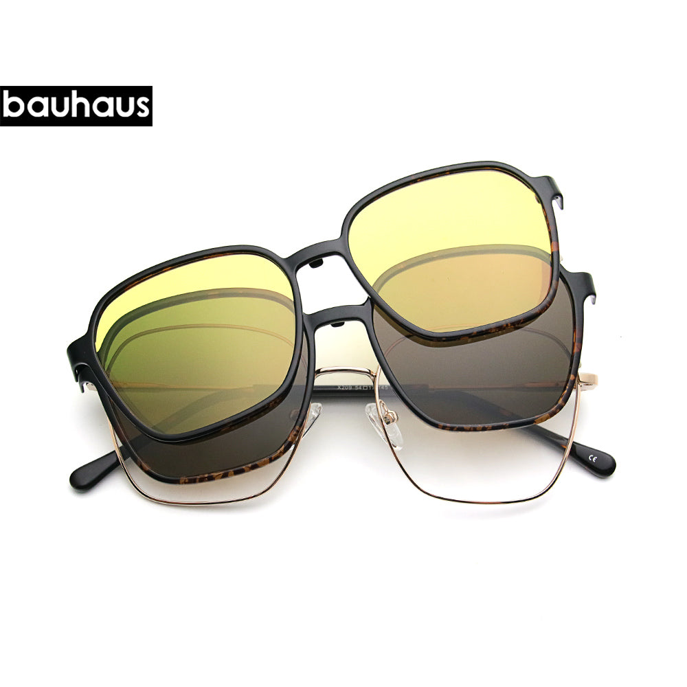 X209 Fashion Comfortable Magnet Eyeglasses Ultra Light Vintage Square Eyewear Prescription Glasses Frame For Men Women