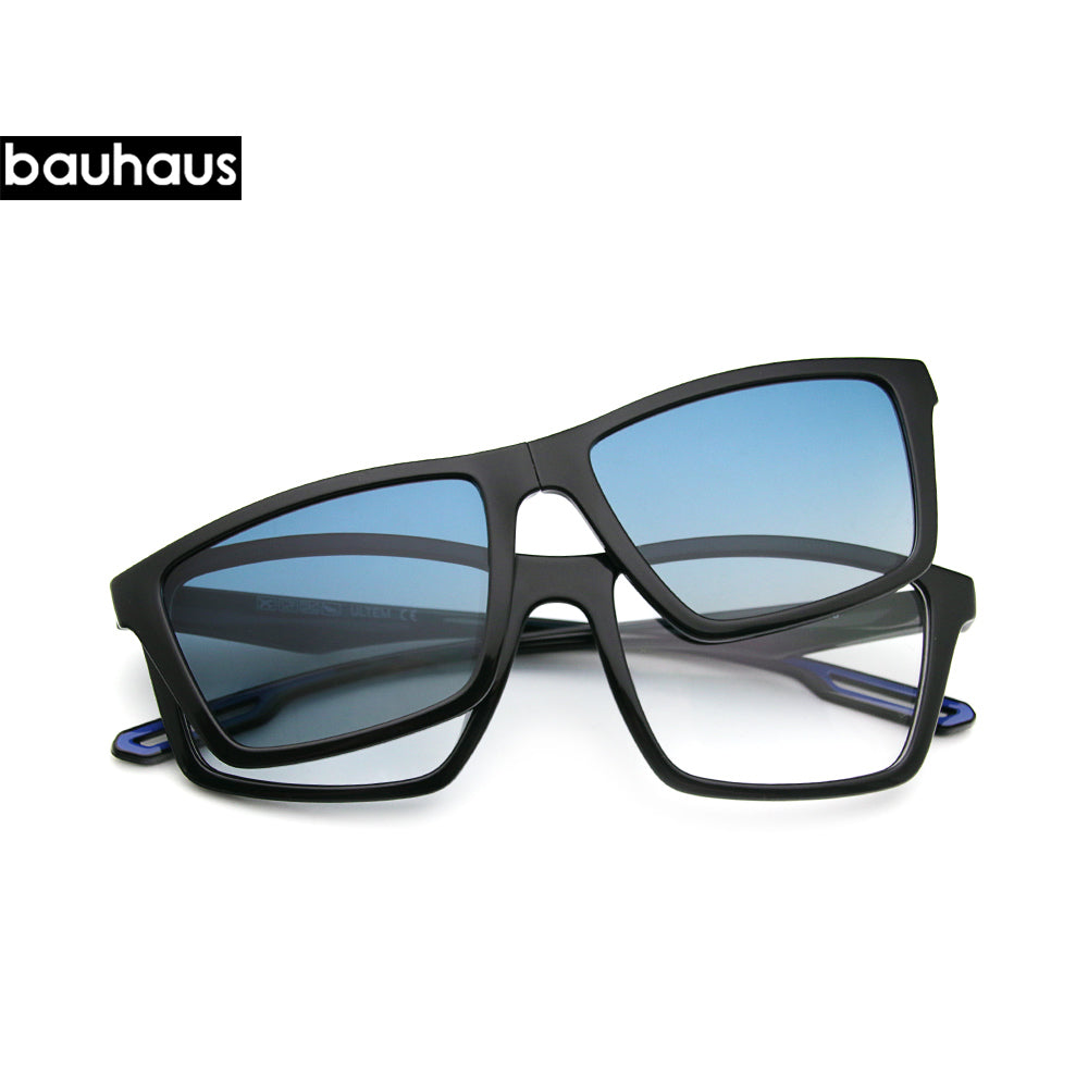 RS007 Fashion Design Eyeglasses Sporty Square Polarized Magnet Eyewear Prescription Glasses Frame For Men 