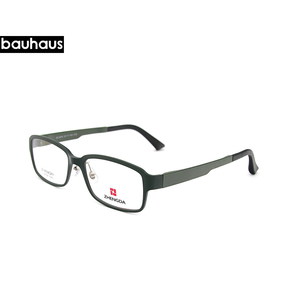 2000 Ultra Light Fashion TR90 Super Flexible Pure Titanium Comfortable Square Optical Prescription Glasses Frame Men