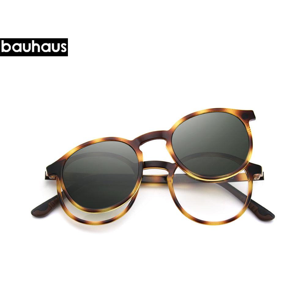 RS006 Sunglasses with degree female polarized magnetic clip set glasses myopia glasses plus sunglasses male fashion