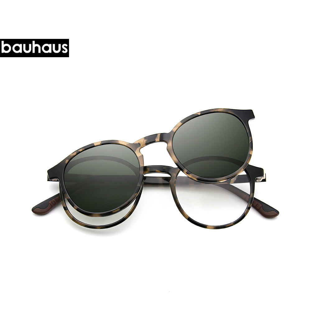 RS006 Sunglasses with degree female polarized magnetic clip set glasses myopia glasses plus sunglasses male fashion