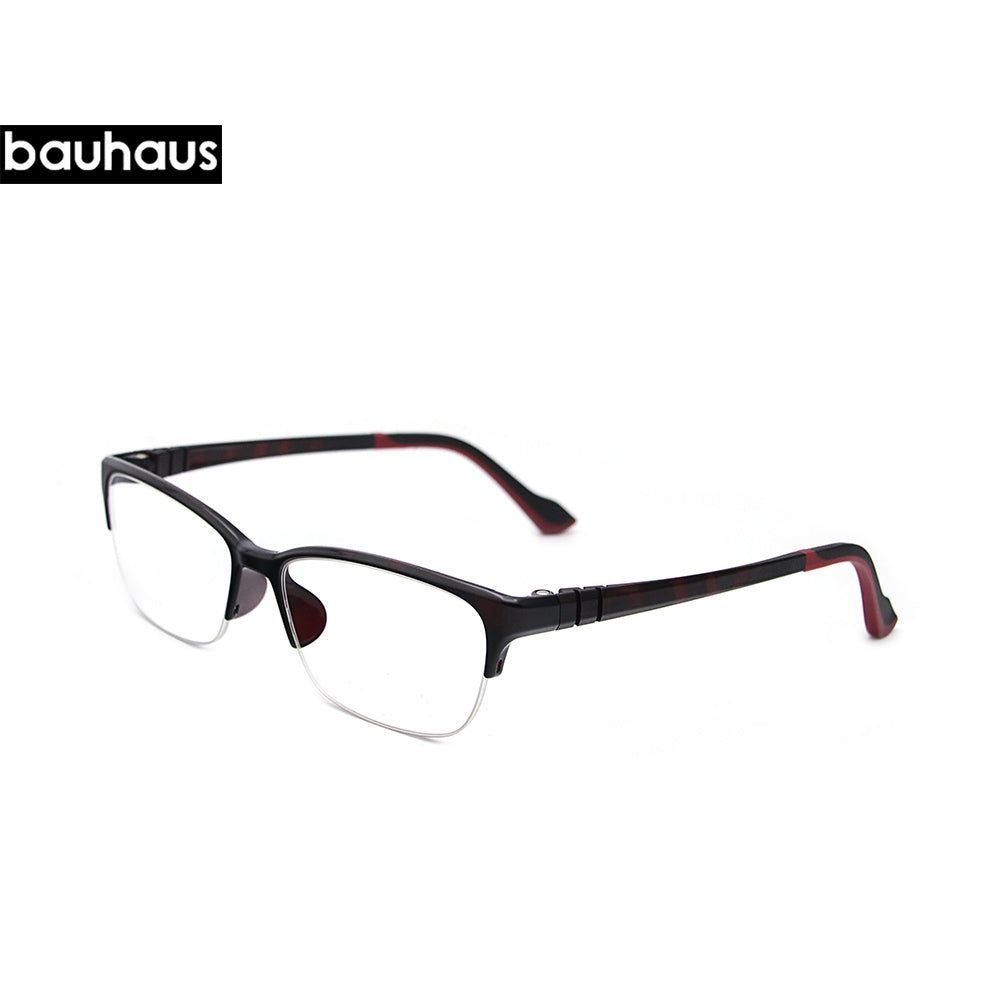2082 lassic Business Eyeglasses Men Fashion Glasses Frames Myopia Half Rimless Optical Eyeglasses Frame Brand