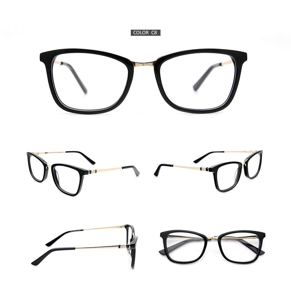9018 Vintage acetate Eyeglasses Myopia Optical Frame Eyewear acetate Myopia Optical Frame