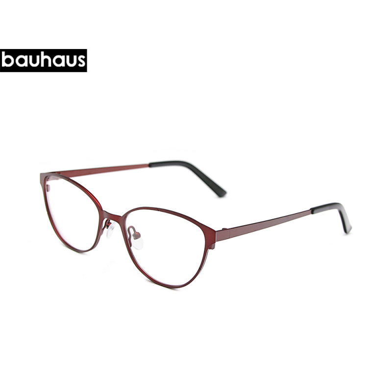 LA051 Cat Eye Designer Metal Frames Classic Glasses Optical For Women