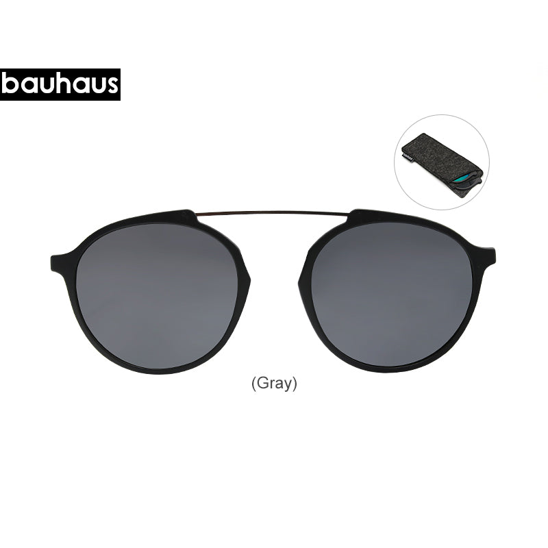 X3176 Bauhaus Double bridge Polarized Magnetic Polarized Sunglasses five color fashion Optical ULTEM Eyewear