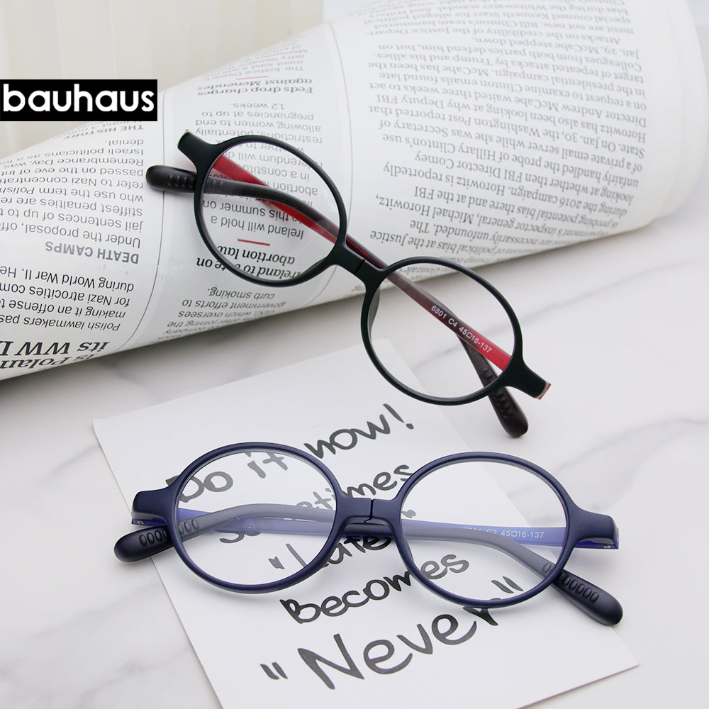 6801 High Quality Light Rotatable Frame Well Protection Round Eyewear Spectacle Glasses
