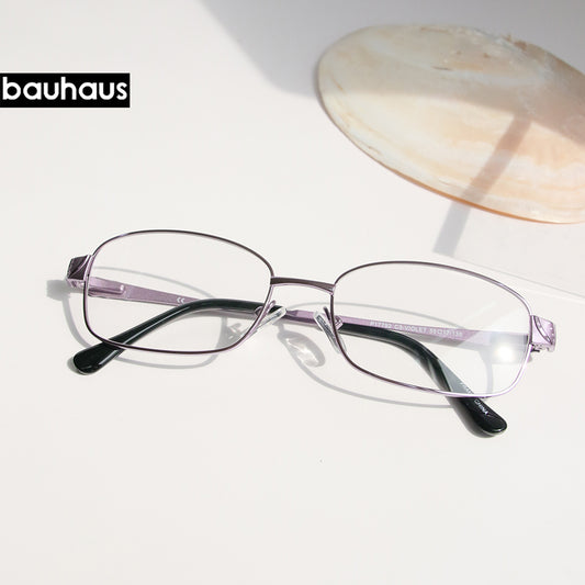 P17792 Vintage Metal Frame Eyeglasses Mens Womens Sun glasses Retro Square Optical Lens Eyewear Nerd Clear Lens Glasses