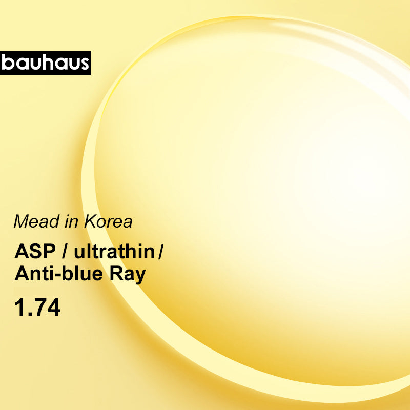 Korea 1.74 Index Ultra Thin MR-7 Aspheric Prescription Myopia or hyperopi or Presbyopia 2 PCS lenses