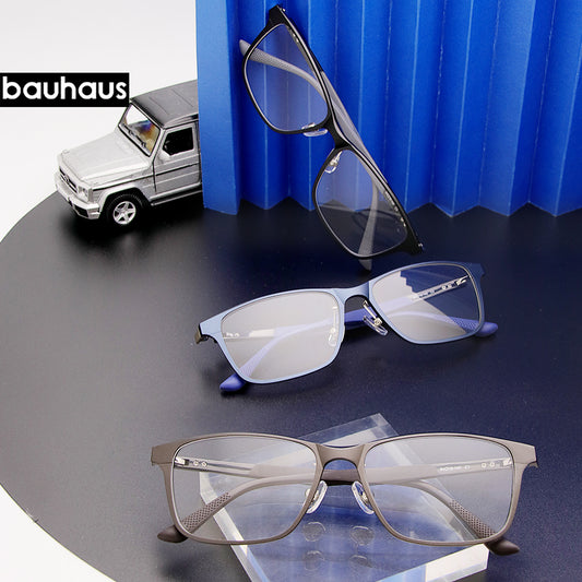 PCL992 Business Lightweight Metal Eyeglasses Frame Aluminum Surface Design for Comfortable Wear
