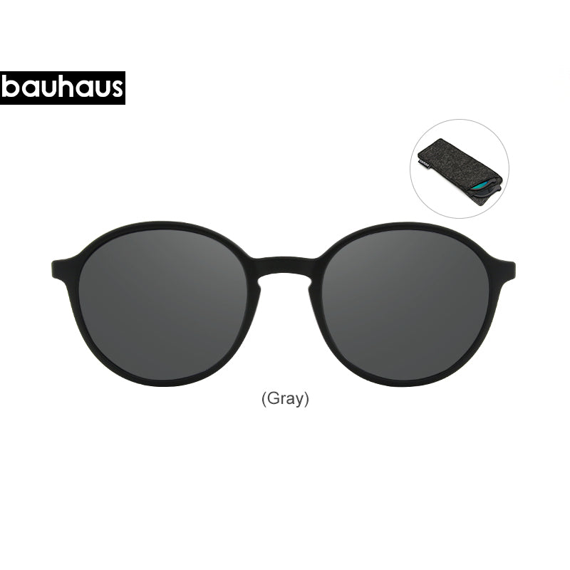 X3176 Bauhaus Double bridge Polarized Magnetic Polarized Sunglasses five color fashion Optical ULTEM Eyewear