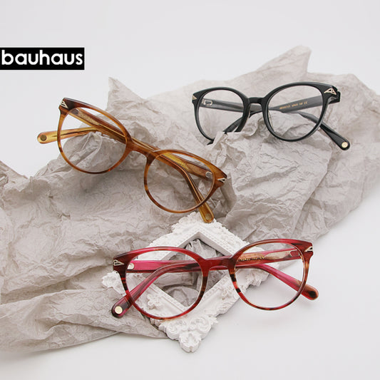 AB1032 France Design Acetate Round Glasses Retro Frames