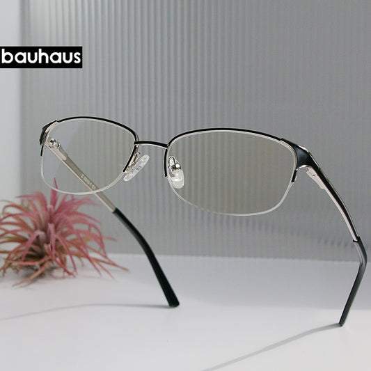 0310-11 Bauhaus Ultem Metal Slim Temple Eyeglasses Frame Durable Cheap Stylish Eyewear
