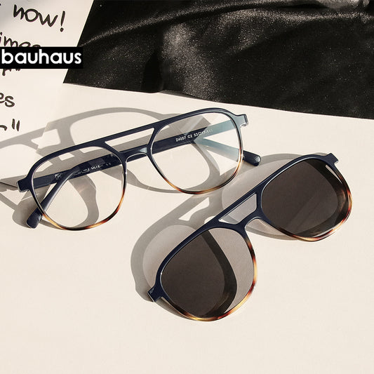 Z4057 Polarized Sunglasses Men Women Magnetic Clip On Glasses Optical Prescription Eyewear Frames Eyeglasses
