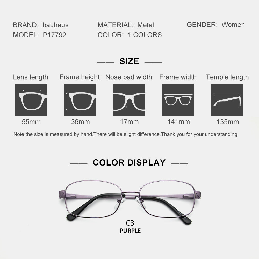 P17792 Vintage Metal Frame Eyeglasses Mens Womens Sun glasses Retro Square Optical Lens Eyewear Nerd Clear Lens Glasses
