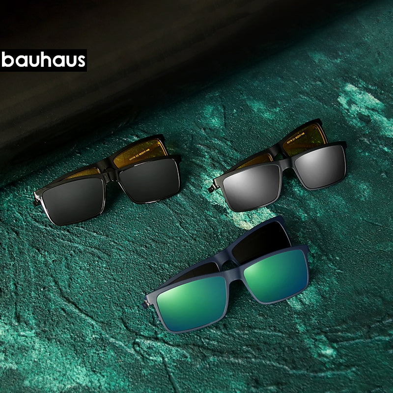 X3178 2 in 1 clip on sunglasses Bauhaus Design