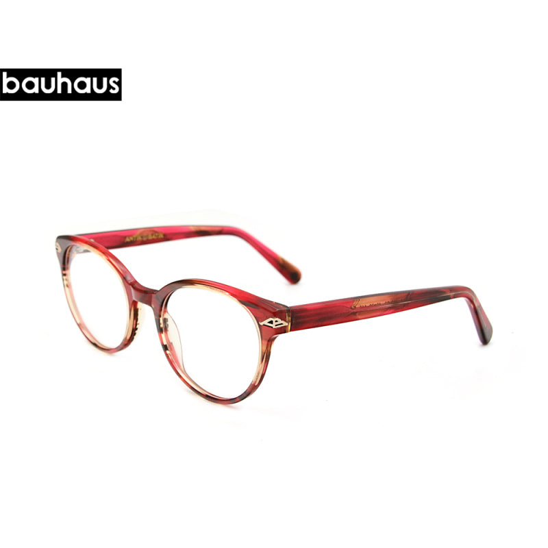 AB1032 France Design Acetate Round Glasses Retro Frames