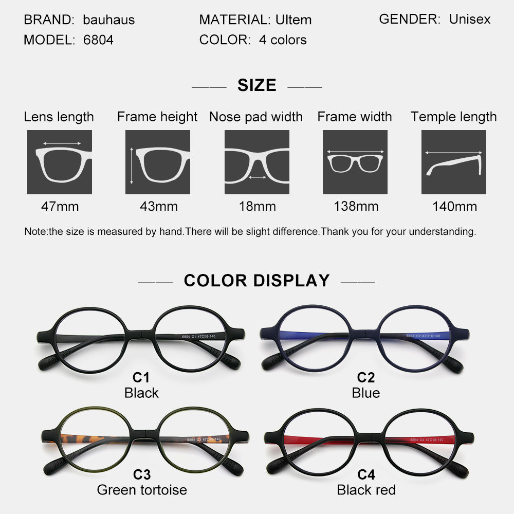 6804 Latest Factory Direct CE Approved 360 Degree Rotatable Eyeglasses Optical Frame
