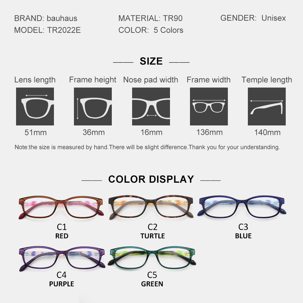 TR2022E Optical Rectangular Ultralight TR90 Men Glasses Frame Prescription Eyeglasses Frames Women Full Rim Eyewear 1 sold