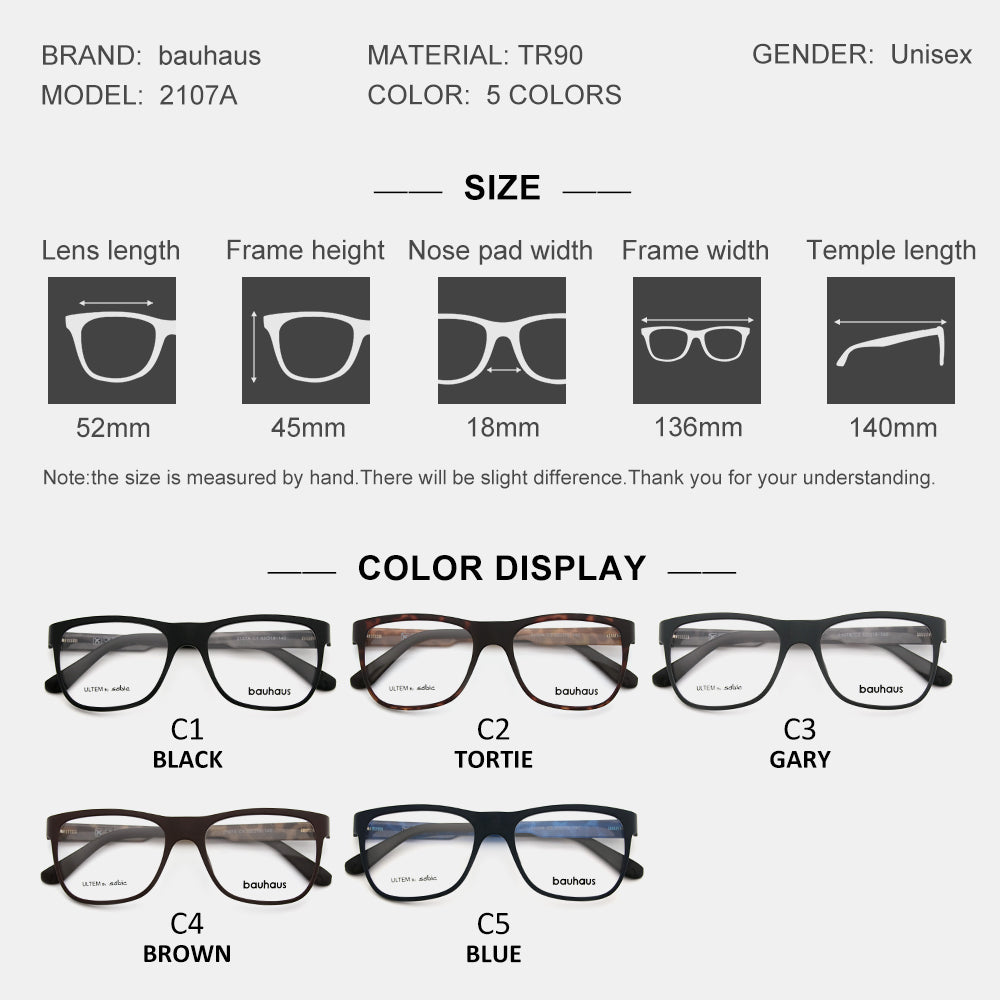 2107A Ultem frames acetate fashion design glasses myopia
