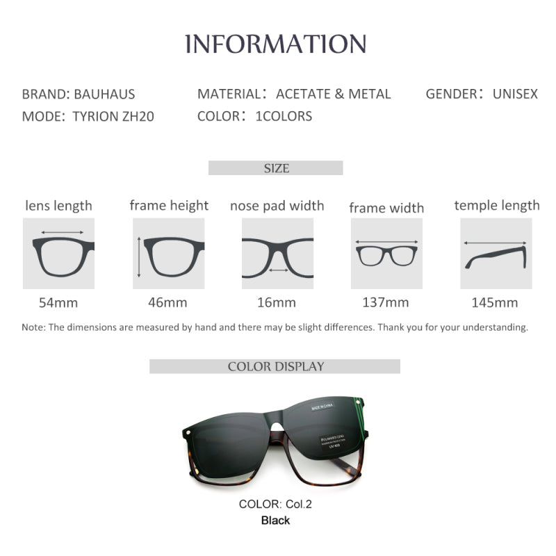 TYRION zh20 Acetate Magnet Glasses Luxury Prescription Glasses