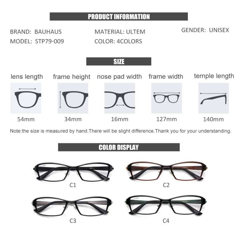 STP79-009 Men prescription Plastic Male Fashion Spectacle Frames Optical Glasses