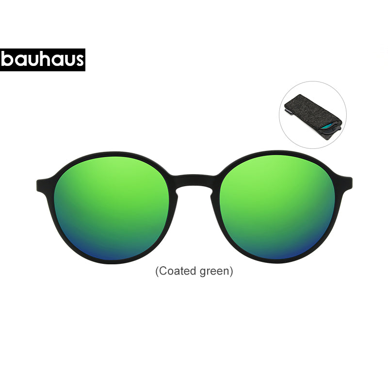 X3176 Bauhaus Double bridge Polarized Magnetic Polarized Sunglasses five color fashion Optical ULTEM Eyewear