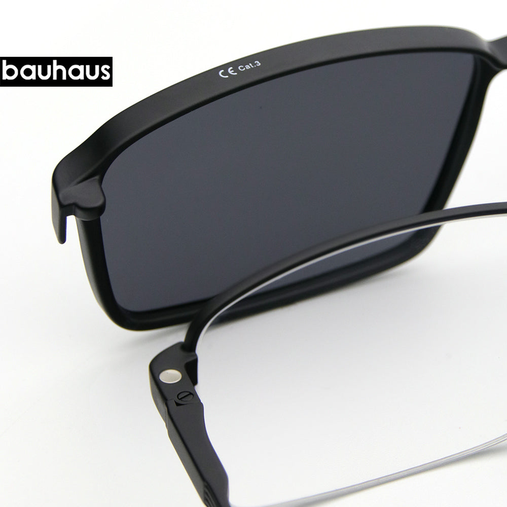 X302 Men's Semi-Frame Metal Magnet Holder Classic Business High-Quality Eyeglass Frame