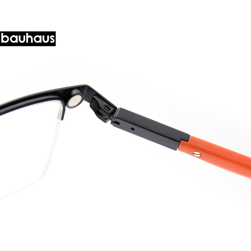 X205 Magnet Eyeglasses Men Full Rim Optical Frame With Sunglasses Clip Square Shape Glasses