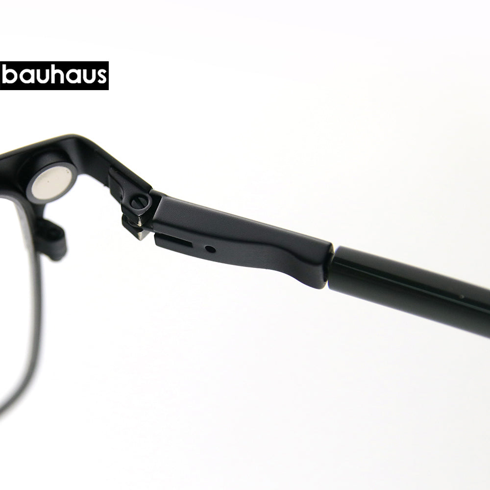 X301 Bauhaus Factory Direct High Quality New Design Big Frame Men Metal Eyewear Magnetic Clip on Sunglasses