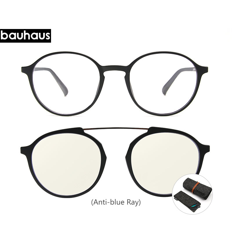 X3176 Bauhaus Double bridge Polarized Magnetic Polarized Sunglasses five color fashion Optical ULTEM Eyewear