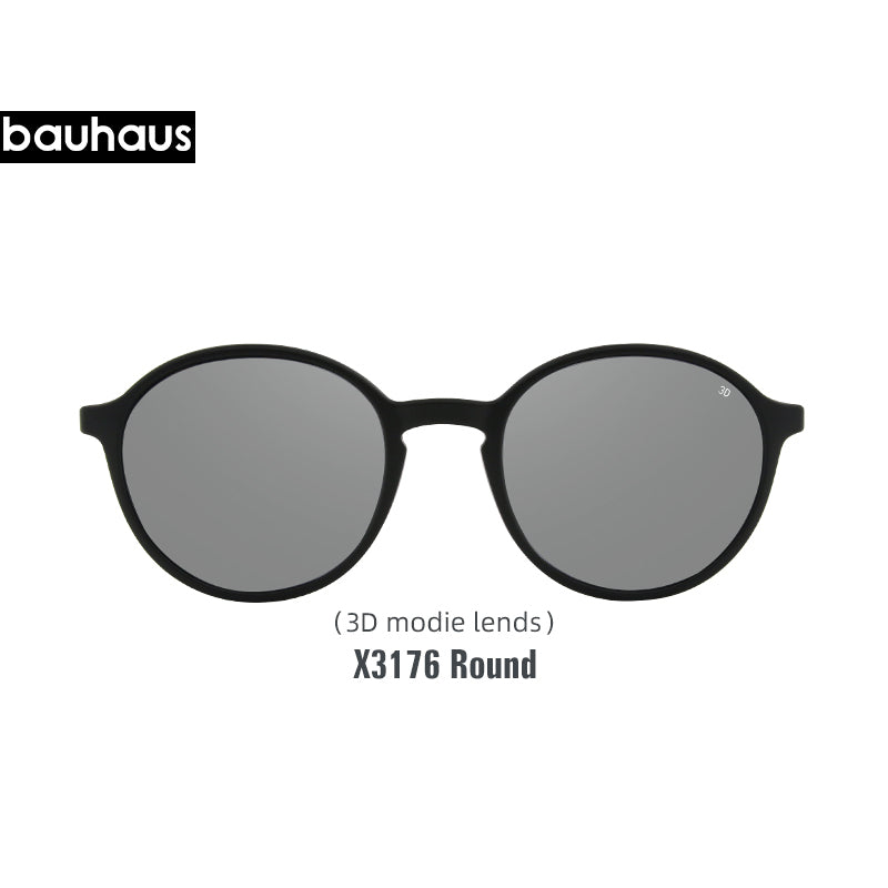 X3176 Bauhaus Double bridge Polarized Magnetic Polarized Sunglasses five color fashion Optical ULTEM Eyewear