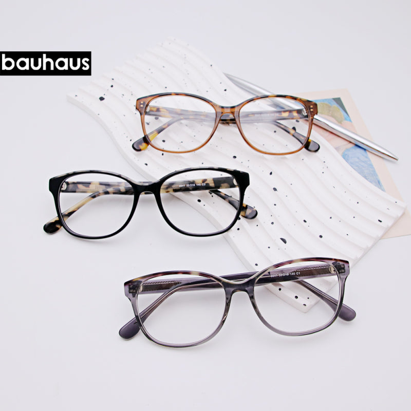 8841 Acetate Glasses Frame Men Ultralight Women Vintage Square Prescription Eyeglasses Retro Optical Frame Eyewear