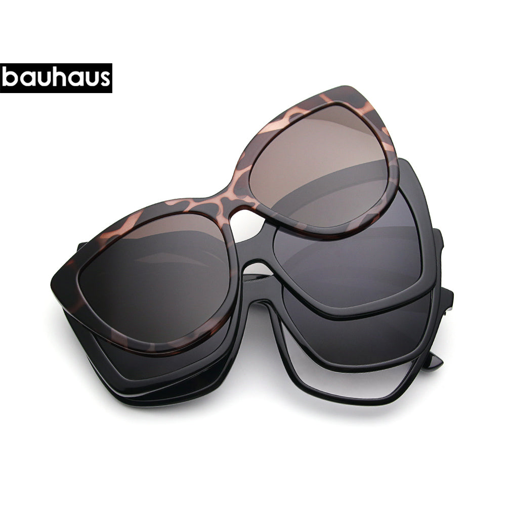 Z4076 Magnetic nearsighted women's sunglasses with three different styles, polarized sunglasses
