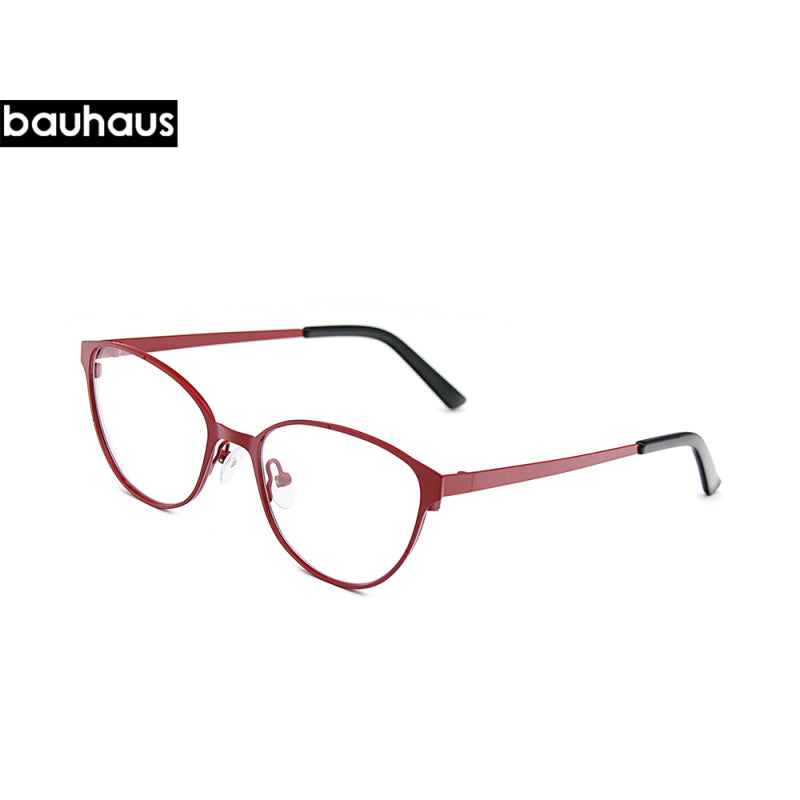 LA051 Cat Eye Designer Metal Frames Classic Glasses Optical For Women