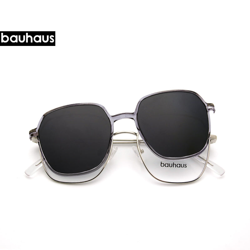 X104 Square Optical Sunglasses Magnetic Clip On