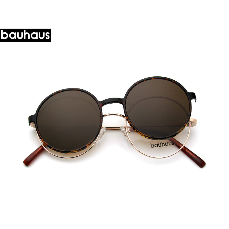 X100 Magnet sunglasses polarized Retro Round metal frames