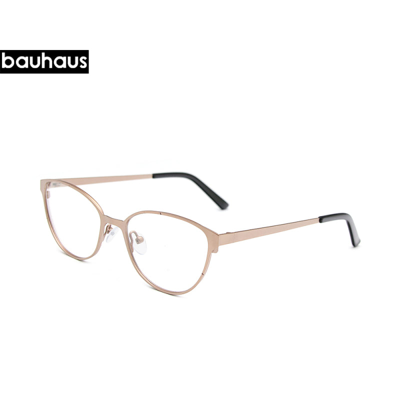 LA051 Cat Eye Designer Metal Frames Classic Glasses Optical For Women