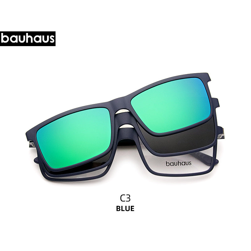 X3178 2 in 1 clip on sunglasses Bauhaus Design