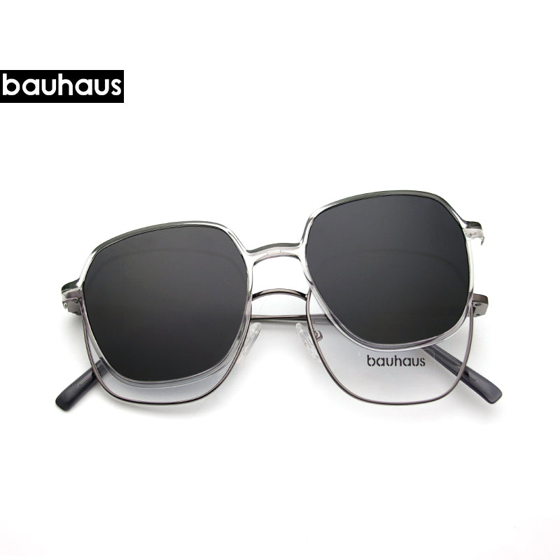 X104 Square Optical Sunglasses Magnetic Clip On